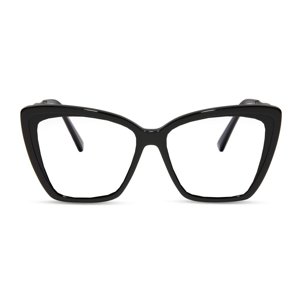 Becky II Cateye Glasses | Black & Prescription | DIFF Eyewear