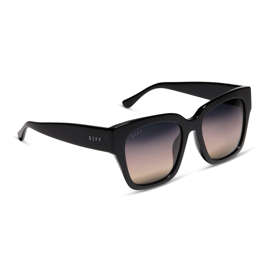 Diff Eyewear Bella Sunglasses Black/Grey/Polarized