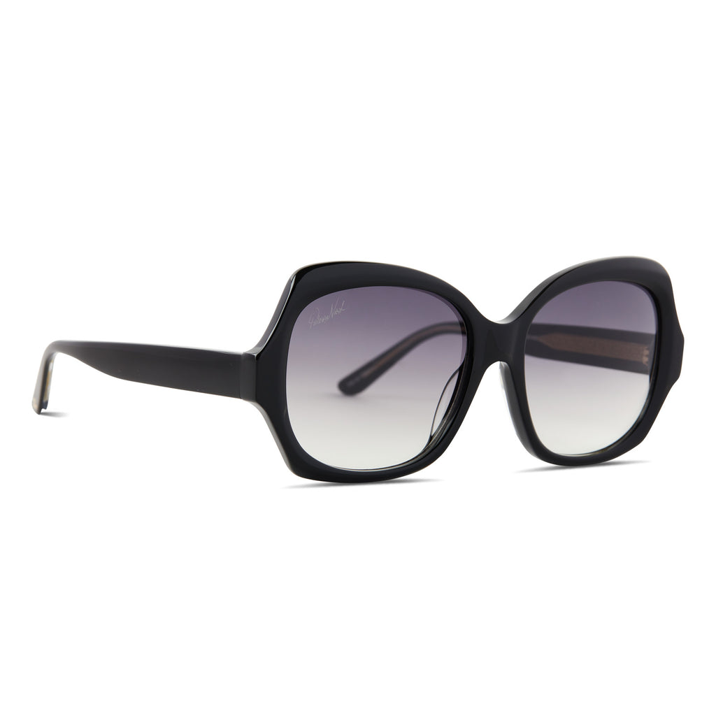 Farrah Sunglasses | Black & Grey Gradient | DIFF Eyewear