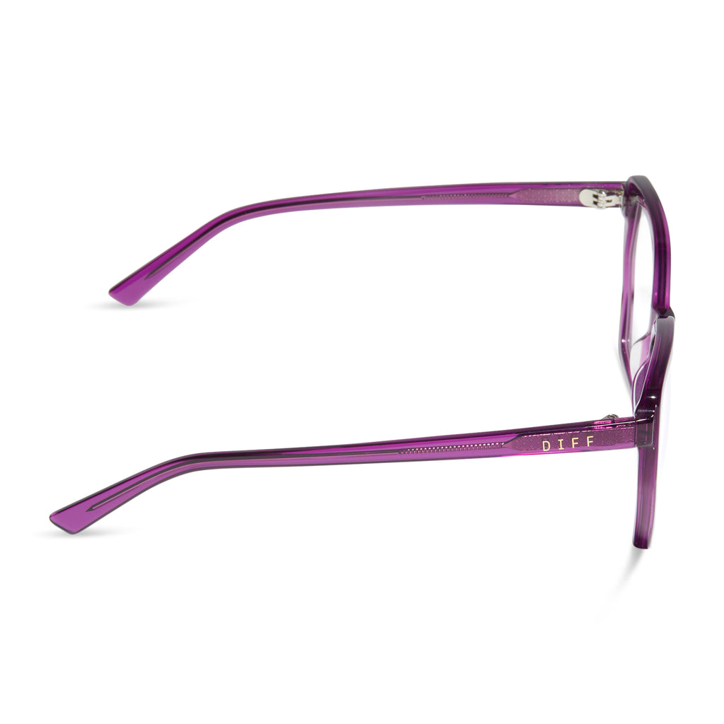 Purple plastic 2025 eyeglass frames