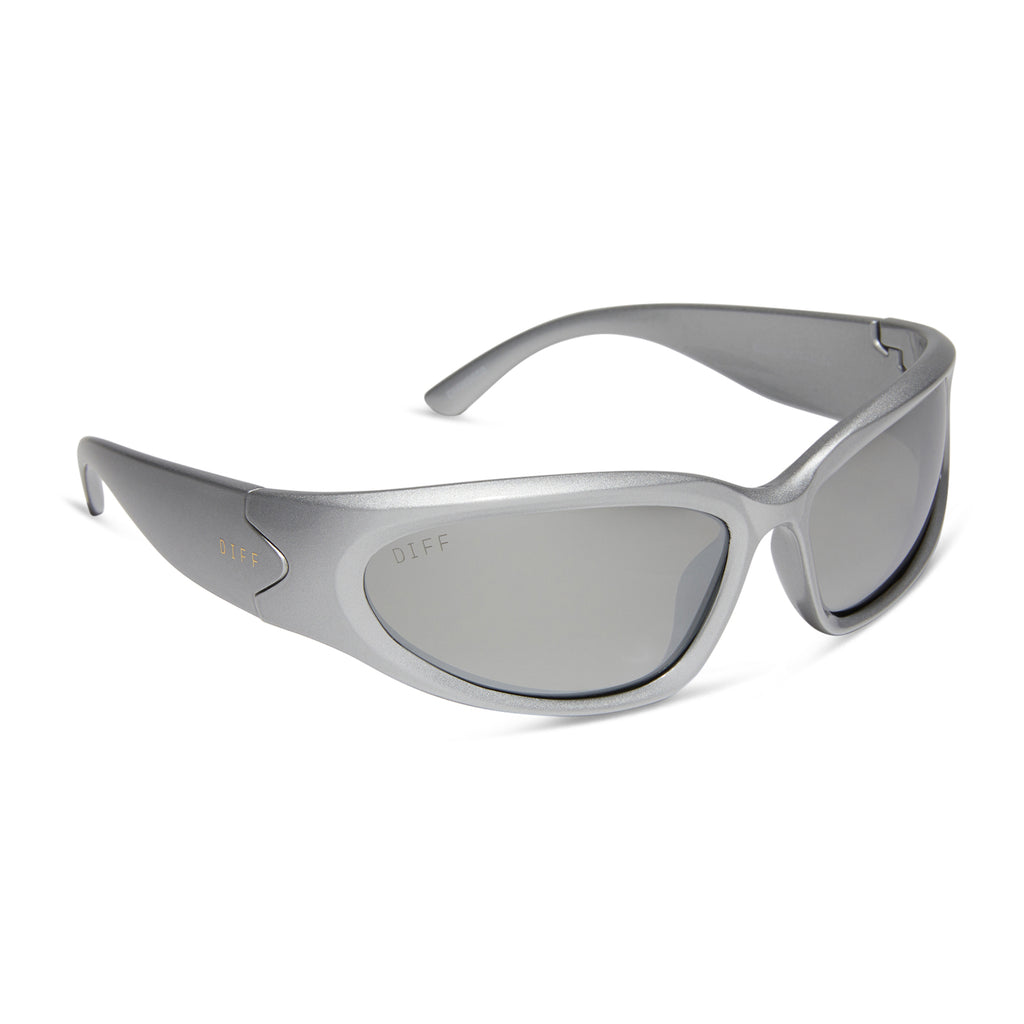 Half Rim TR90 Polarized Sport Sunglasses Men Grey Gold Mirror / Without Magnification