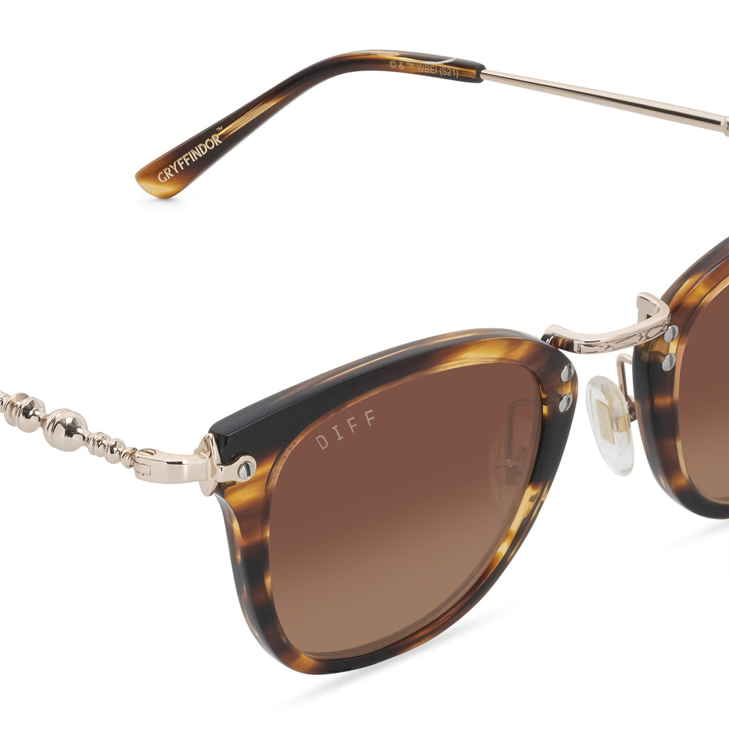 Gryffindor™ Sunglasses | Gryffindor™ Gold Sunglasses + Eyewear | DIFF Brown