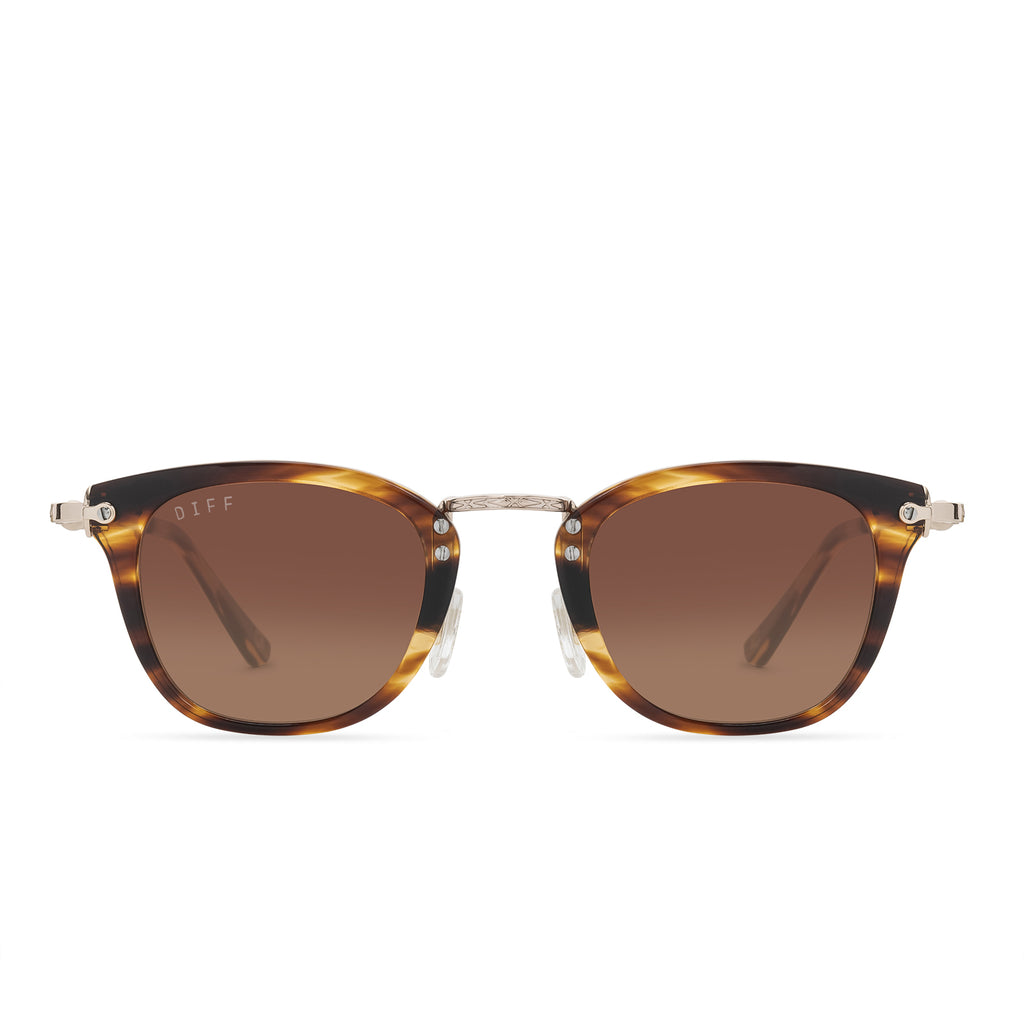 Brown Sunglasses | DIFF Gryffindor™ Gryffindor™ | Sunglasses Gold + Eyewear