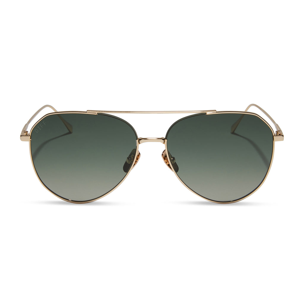 IRIS - SHINY GOLD + G15 GRADIENT SUNGLASSES