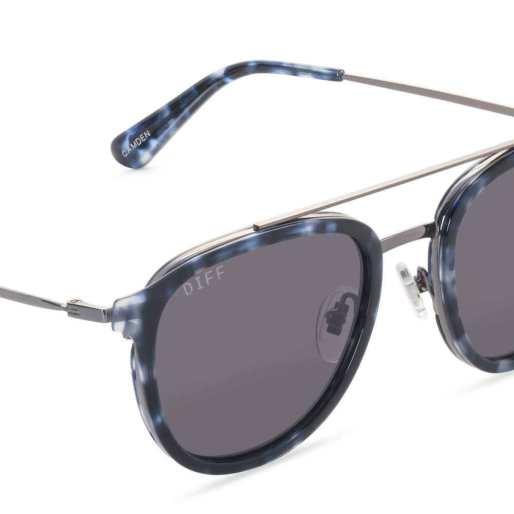 Cold Brew Black and Grey Marble Sunglasses