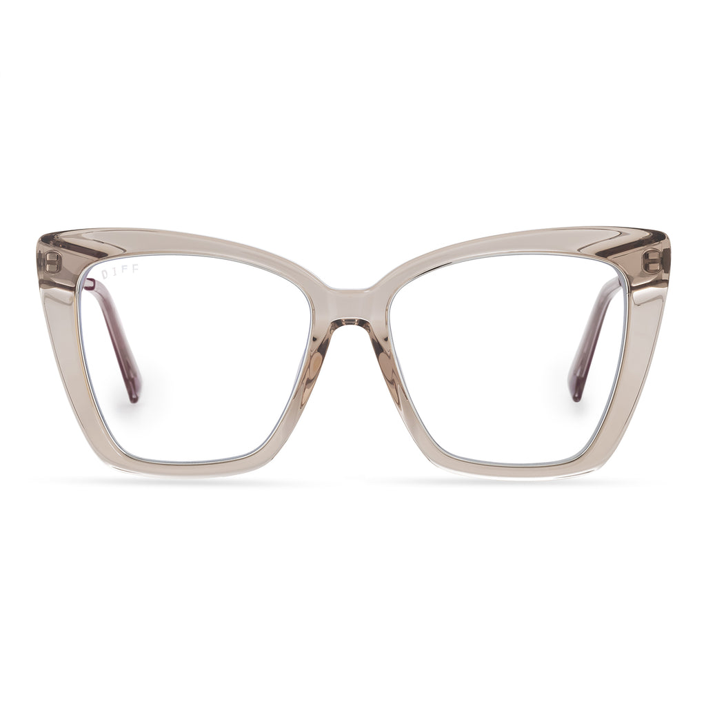 Becky IV Cat Eye Glasses | Vintage Crystal & Blue Light Technology | DIFF  Eyewear