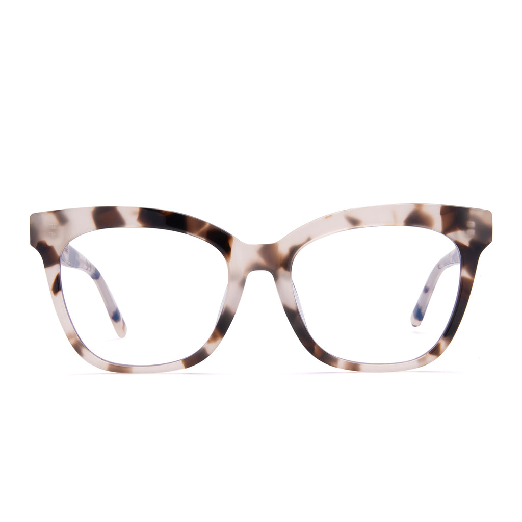 WINSTON CREAM TORTOISE + CLEAR GLASSES DIFF Eyewear