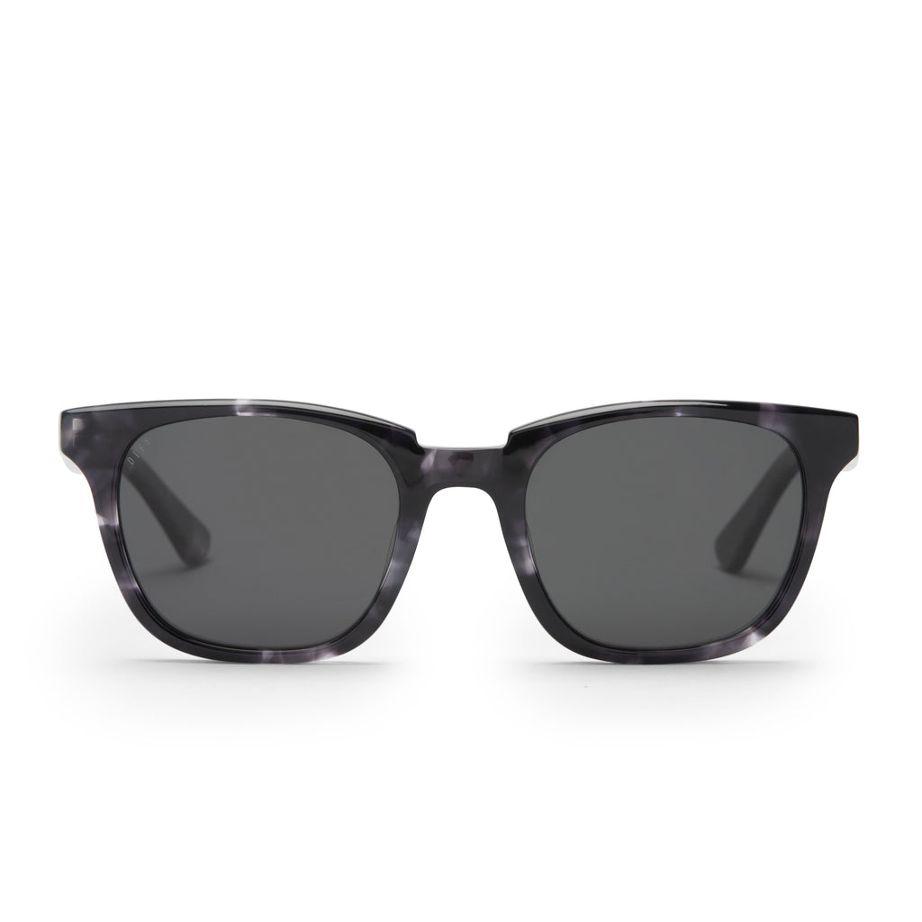 COLTON - BLACK MARBLE + GREY POLARIZED SUNGLASSES