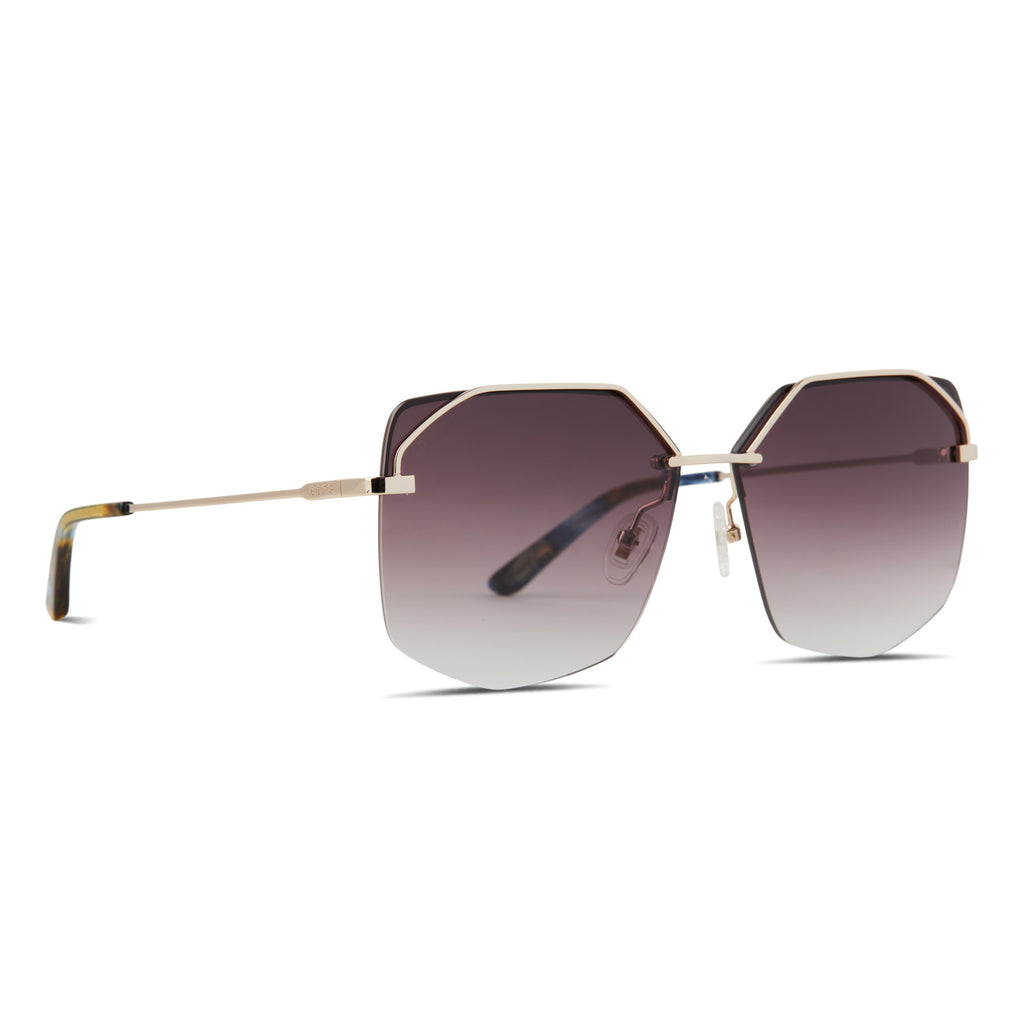 Hexagonal Square Metal Sunglasses for Men for Women - Polarized