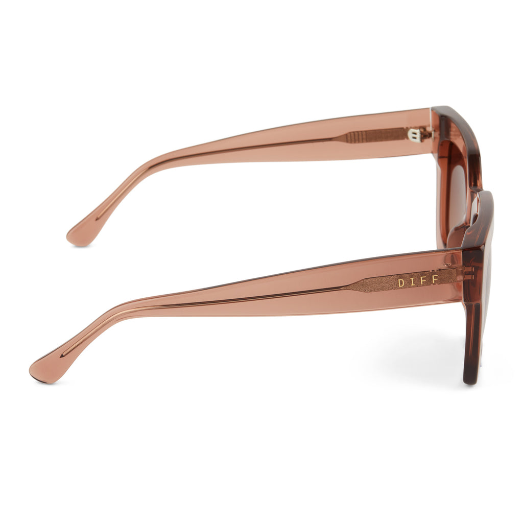 Hazel Sunglasses, Gradient Brown Square Sunglasses