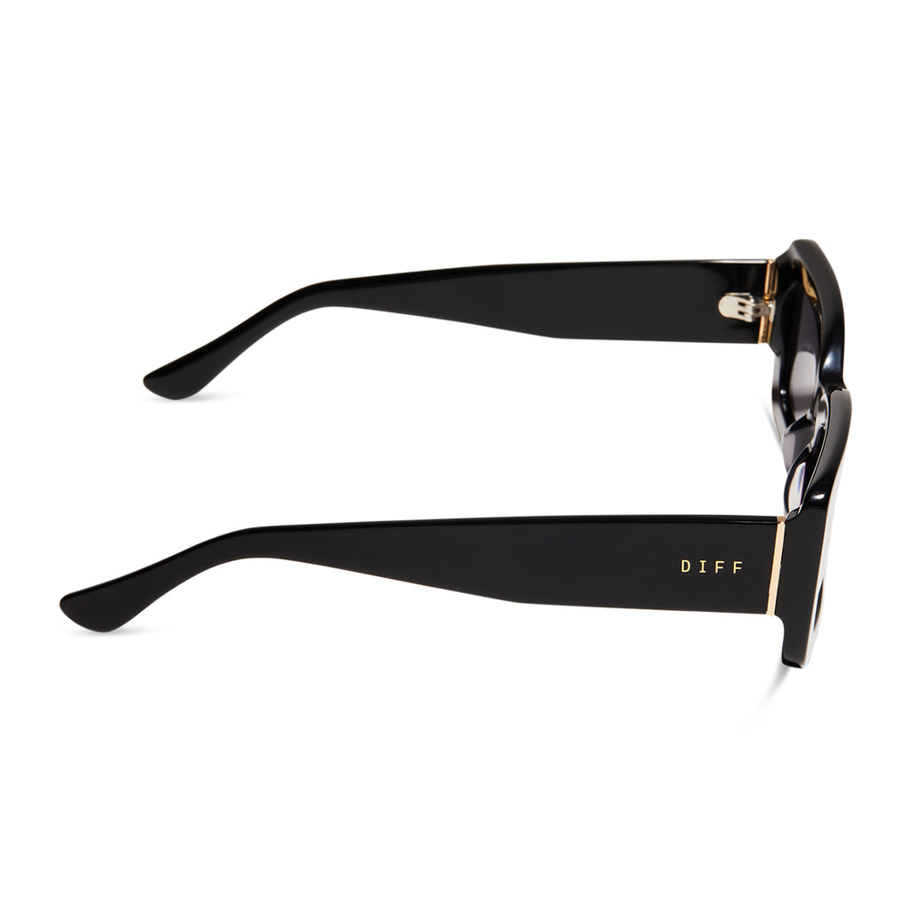 Cat eye sunglasses rectangle small glasses women in black, tortoiseshell,  powder pink with polarized lenses