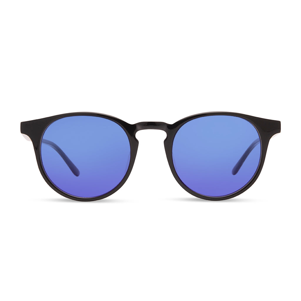 Blue purple cheap mirror sunglasses