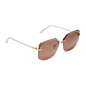 Rimless Metal Square Sunglasses