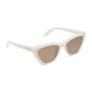 White frame 2024 cat eye sunglasses