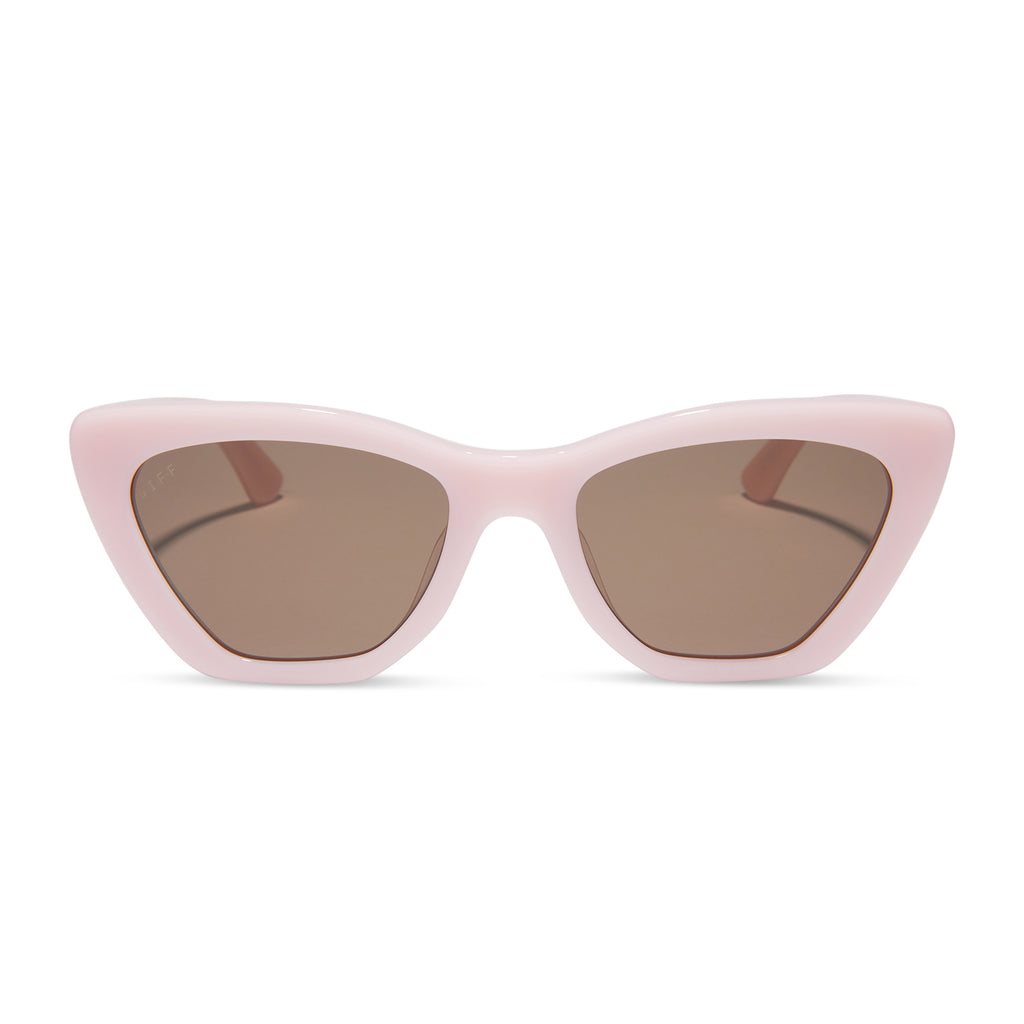 Camila Cateye Sunglasses | Pink Velvet & Brown | DIFF Eyewear