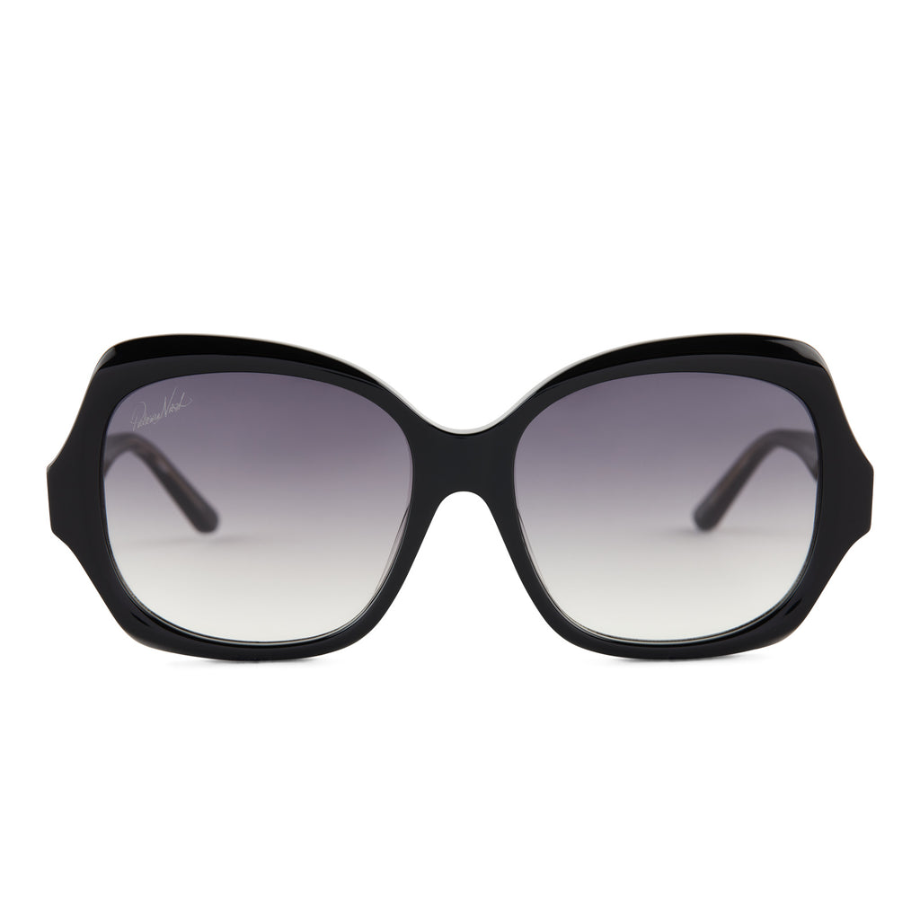 Farrah Sunglasses | Black & Grey Gradient | DIFF Eyewear