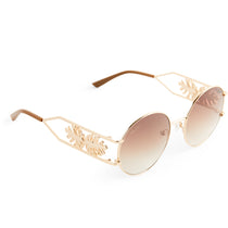 Gold & Faye Shiny Brown | Gradient Eyewear DIFF Sunglasses |