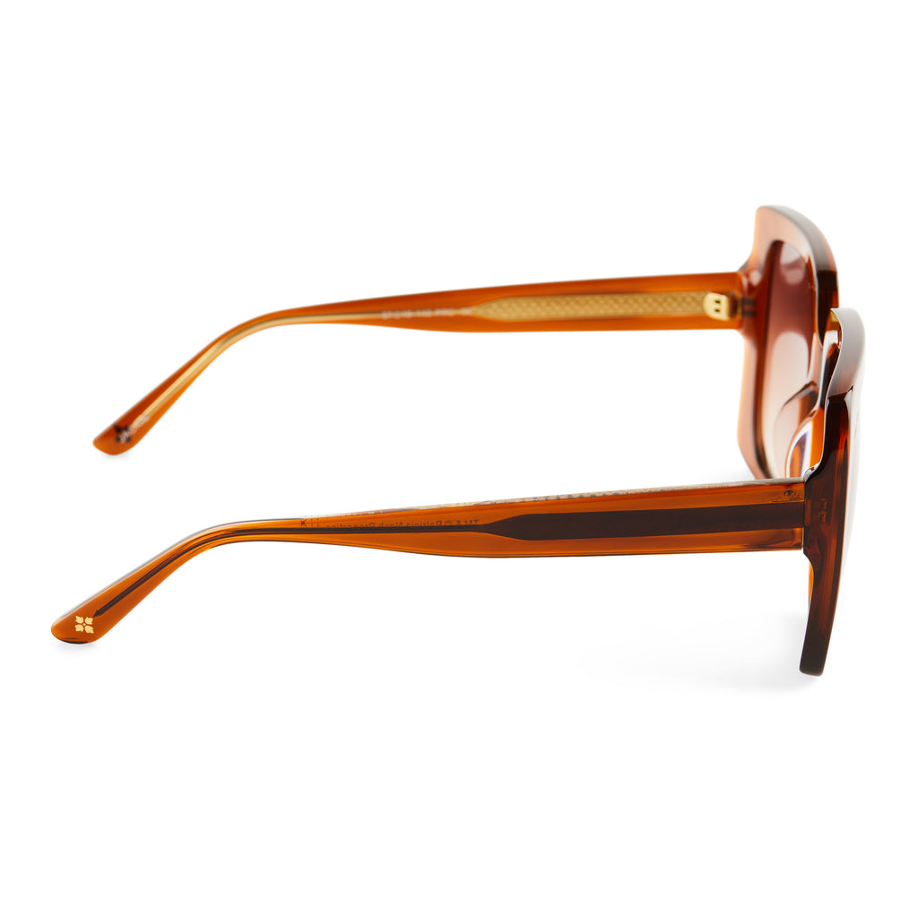 Jackie Sunglasses | Congac Crystal & Brown Gradient | DIFF Eyewear
