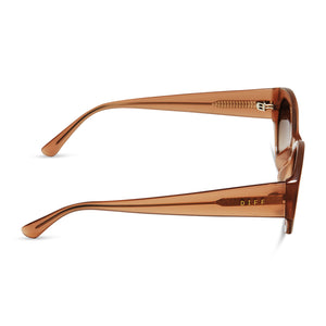 Brown Oval cat-eye tortoiseshell-acetate sunglasses