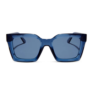 Square blue sunglasses