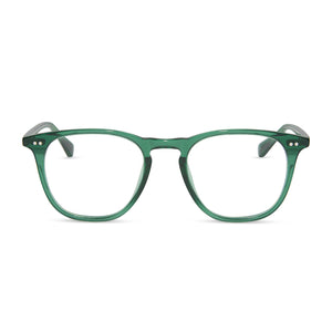 diff eyewear maxwell square prescription glasses deep ivy front view