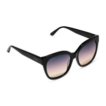 Maya Round Sunglasses, Black Tortoise & Grey Gradient