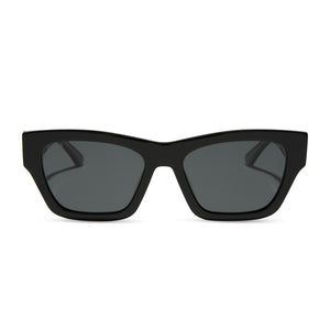 diff eyewear yellowstone beth ii sunglasses black & grey front view