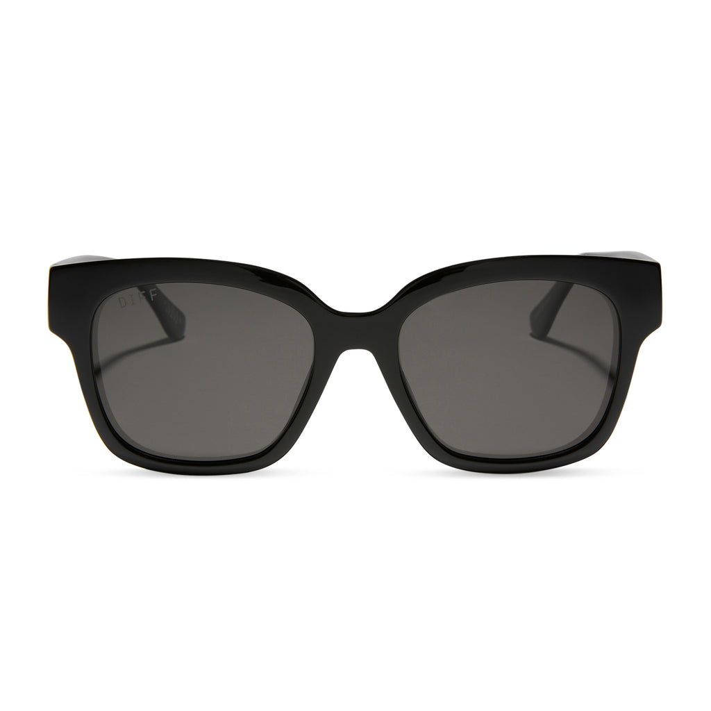 Madison Mealy Mae Sunglasses | Black & Grey | DIFF Eyewear