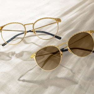 Women's Oversized Metal Round Sunglasses - A New Day™ Gold