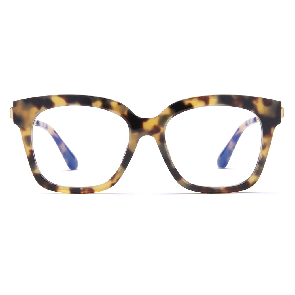 Bella XS Square Glasses | Hazel Tortoise & Blue Light Technology | DIFF ...
