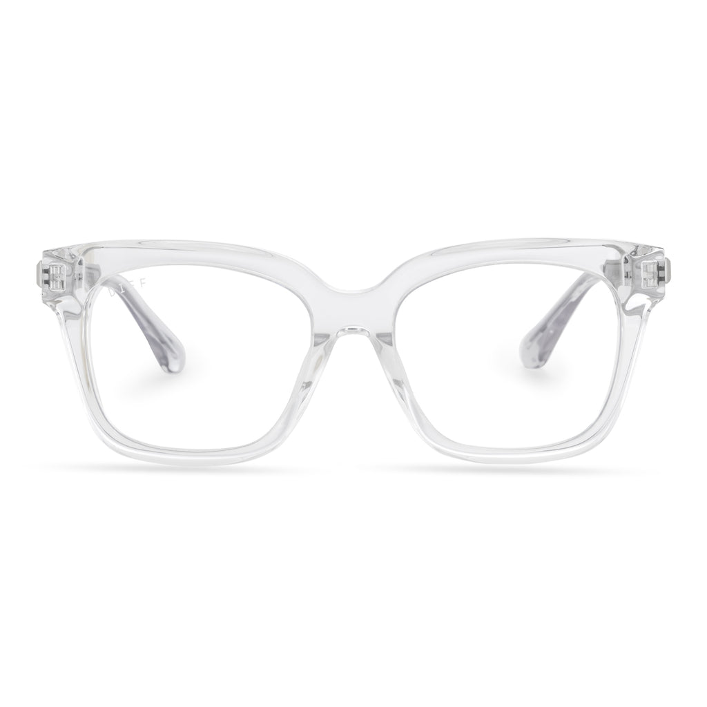 Bella XS Square Glasses | Clear & Clear Blue Light Technology | DIFF ...