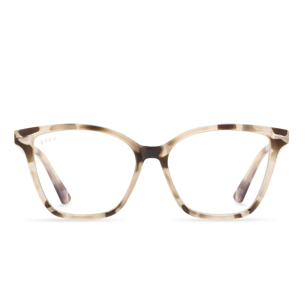 leah - cream tortoise + blue light readers