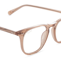 MAXWELL - CAFÉ OLE + CLEAR GLASSES – DIFF Eyewear