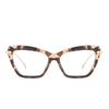 Color swatch for mila - brown sugar + prescription glasses