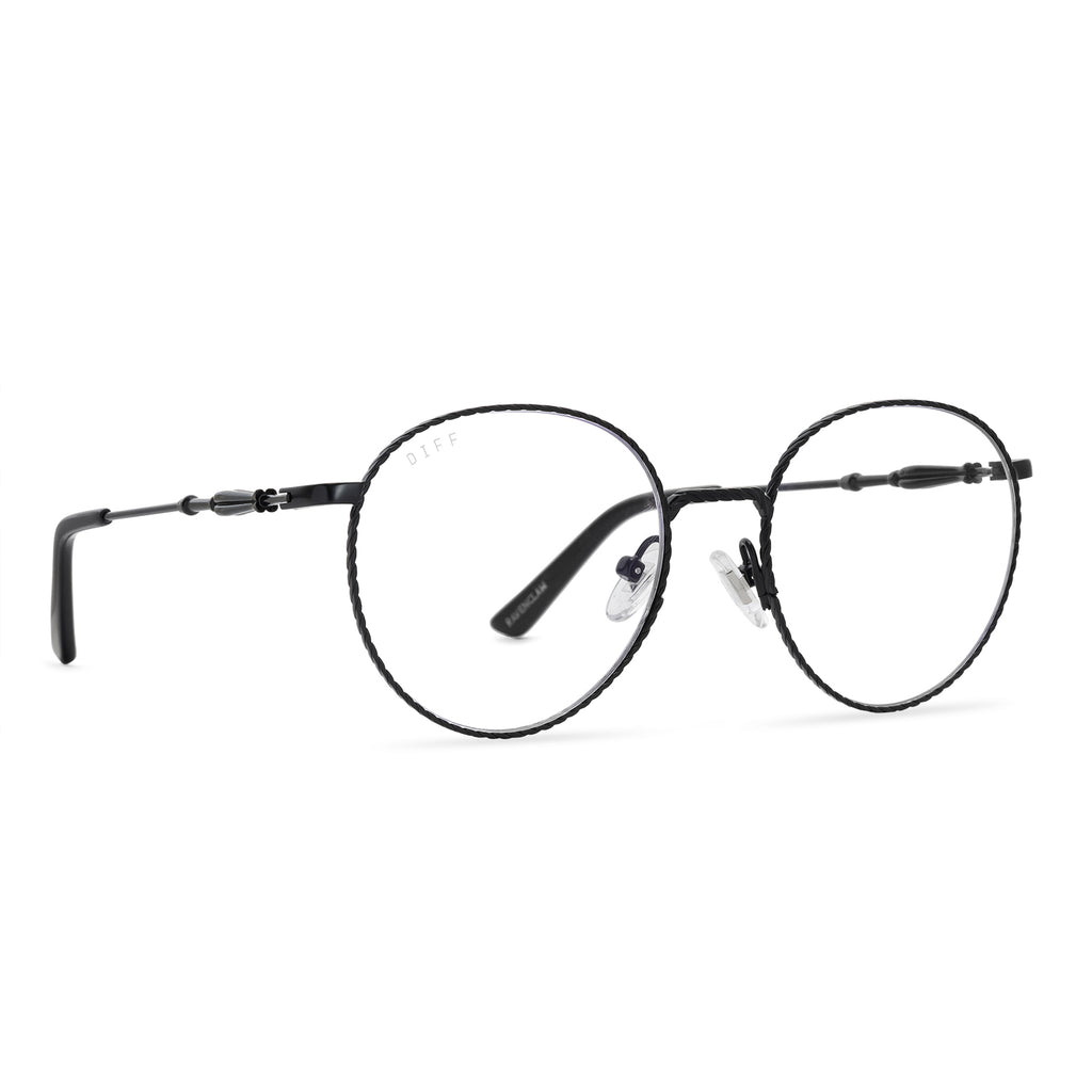 RAVENCLAW™ PRESCRIPTION - SCHOLARLY MATTE BLACK + CLEAR – DIFF Eyewear