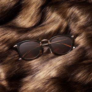 Brown Gryffindor™ | Eyewear Gryffindor™ Sunglasses + DIFF | Sunglasses Gold