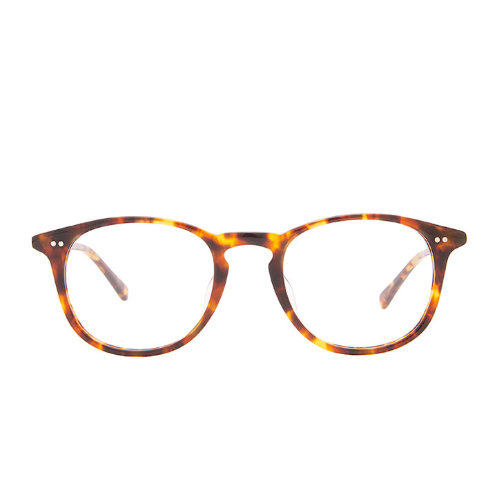 Jaxson Round Glasses Amber Tortoise And Blue Light Technology Diff Eyewear 