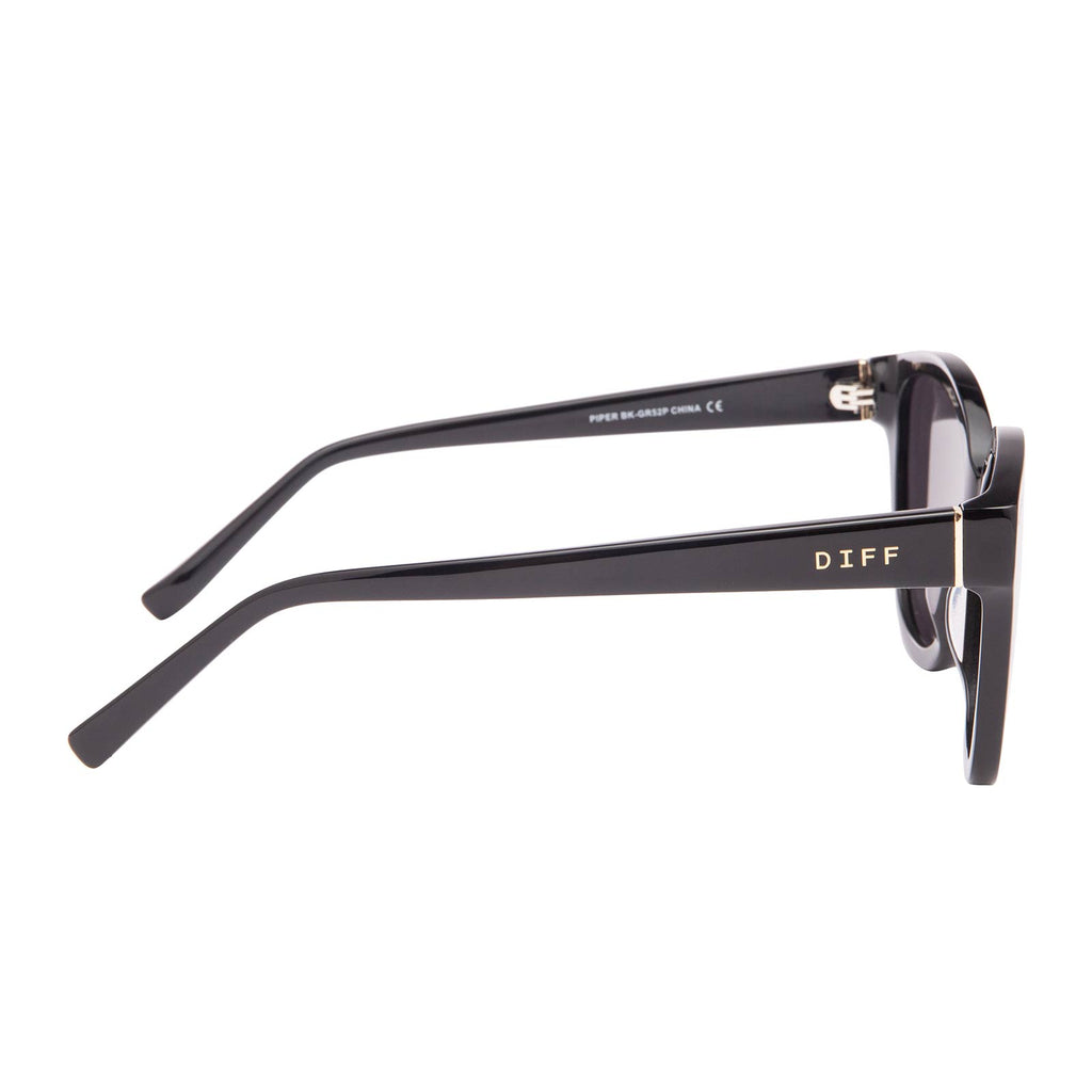 Piper Black Sunglasses | Dark Smoke Lens – DIFF Eyewear