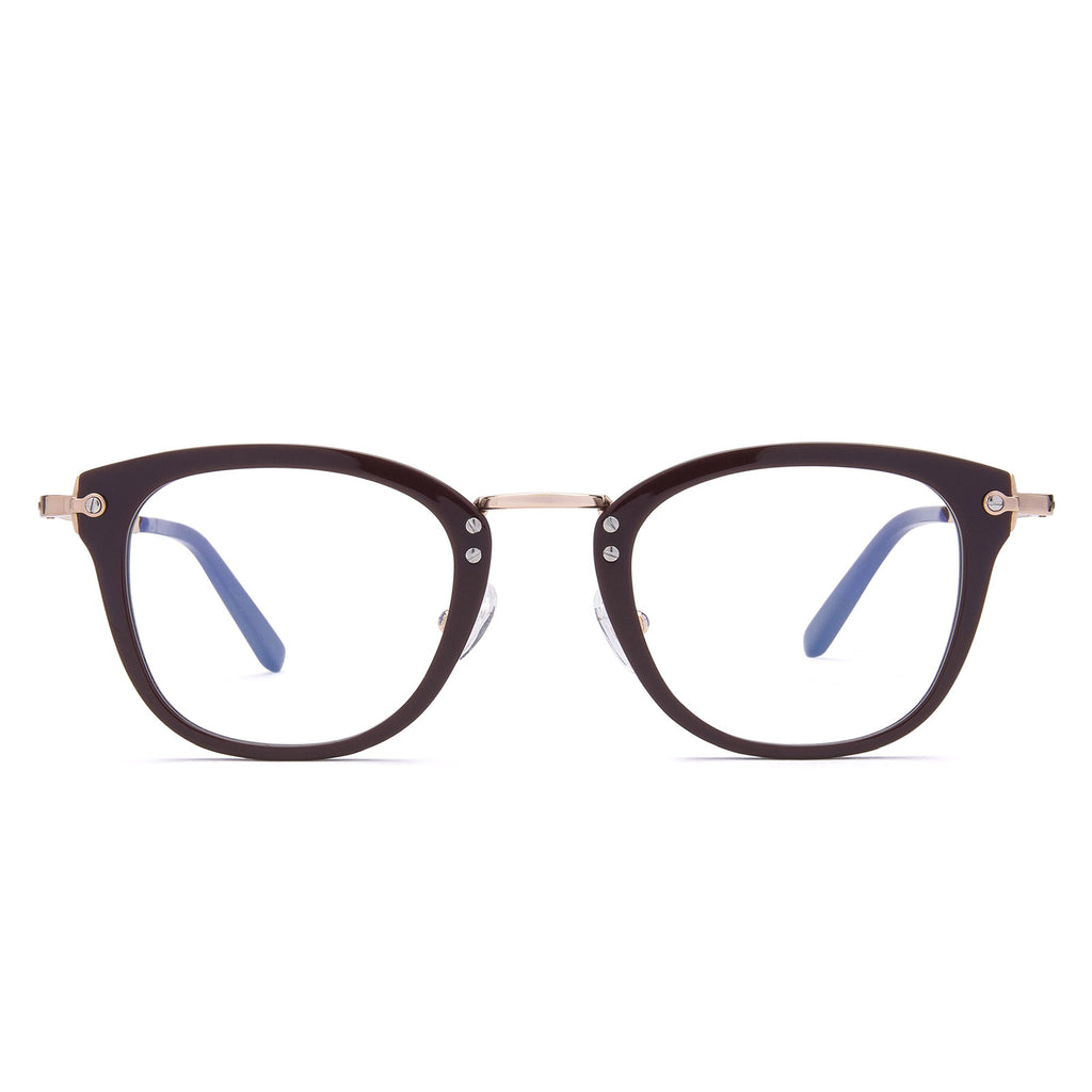 Rue Cat Eye Glasses | Claret & Clear Blue Light Technology | DIFF Eyewear