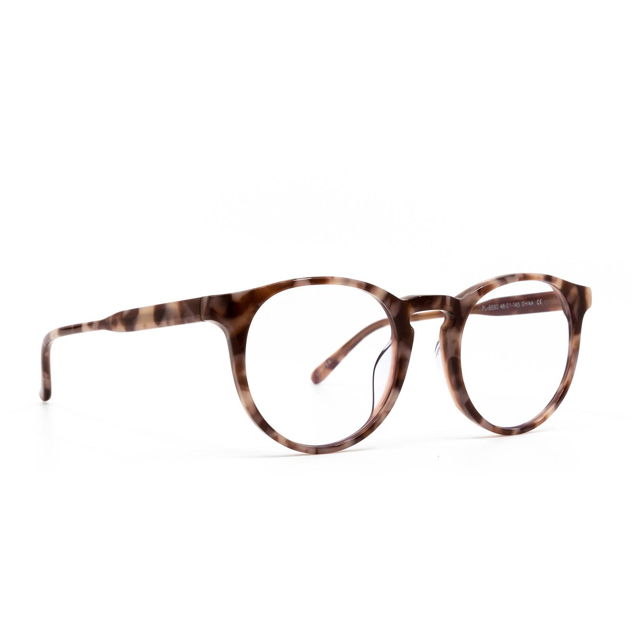 Sawyer Round Glasses Plum Tortoise And Blue Light Technology Diff Eyewear 