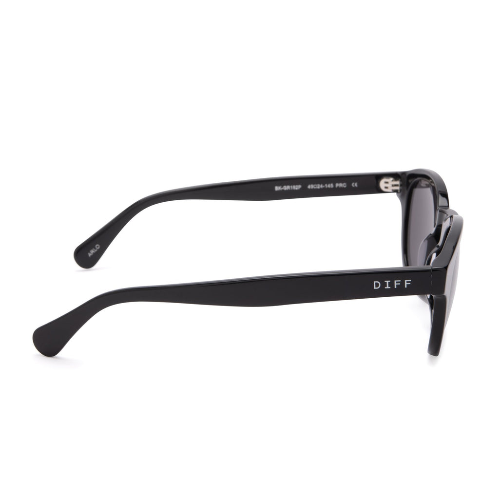 Arlo - Black & Grey Polarized Sunglasses | DIFF Eyewear