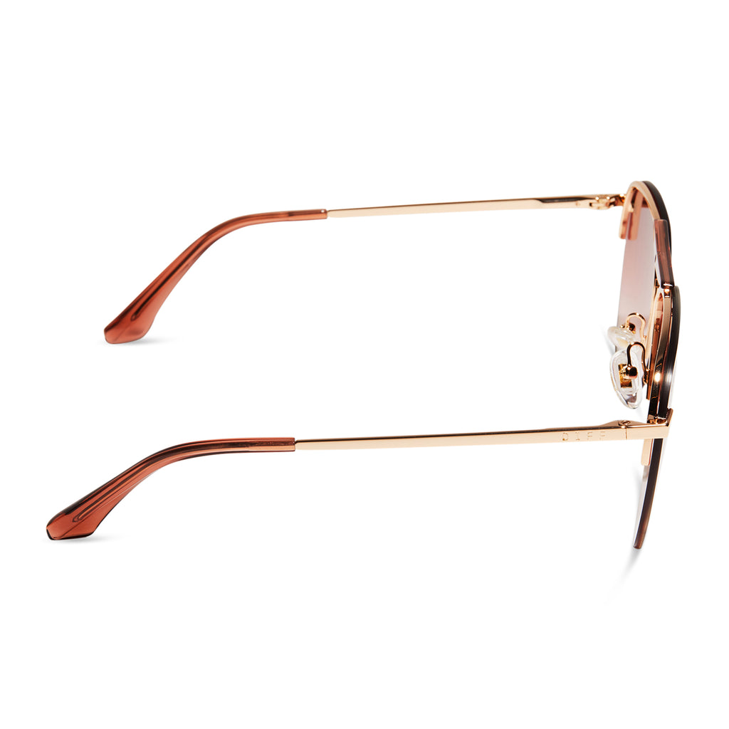 Tahoe Aviator Sunglasses | Gold & Dusk Gradient | DIFF Eyewear