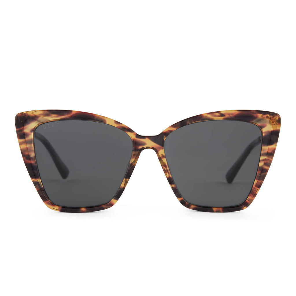 Becky II Cateye Sunglasses | Wild Tort & Grey | DIFF Eyewear