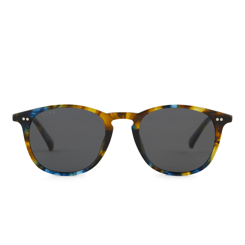 Jaxson XL Square Sunglasses | Glacial Tort & Grey | DIFF Eyewear