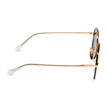 Lenox Aviator Sunglasses, Gold & Sunset Mirror