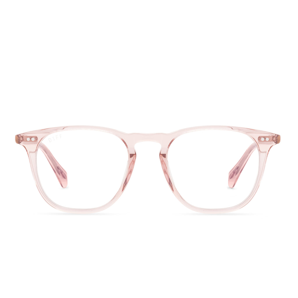 MAXWELL - AZALEA CRYSTAL + CLEAR GLASSES – DIFF Eyewear