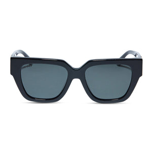 Remi Square Sunglasses | Black DIFF Eyewear Grey & 