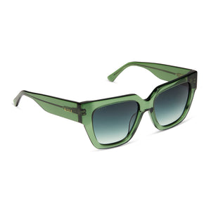 Bottega Veneta® Women's Angle Cat-Eye Sunglasses in Green. Shop online now.