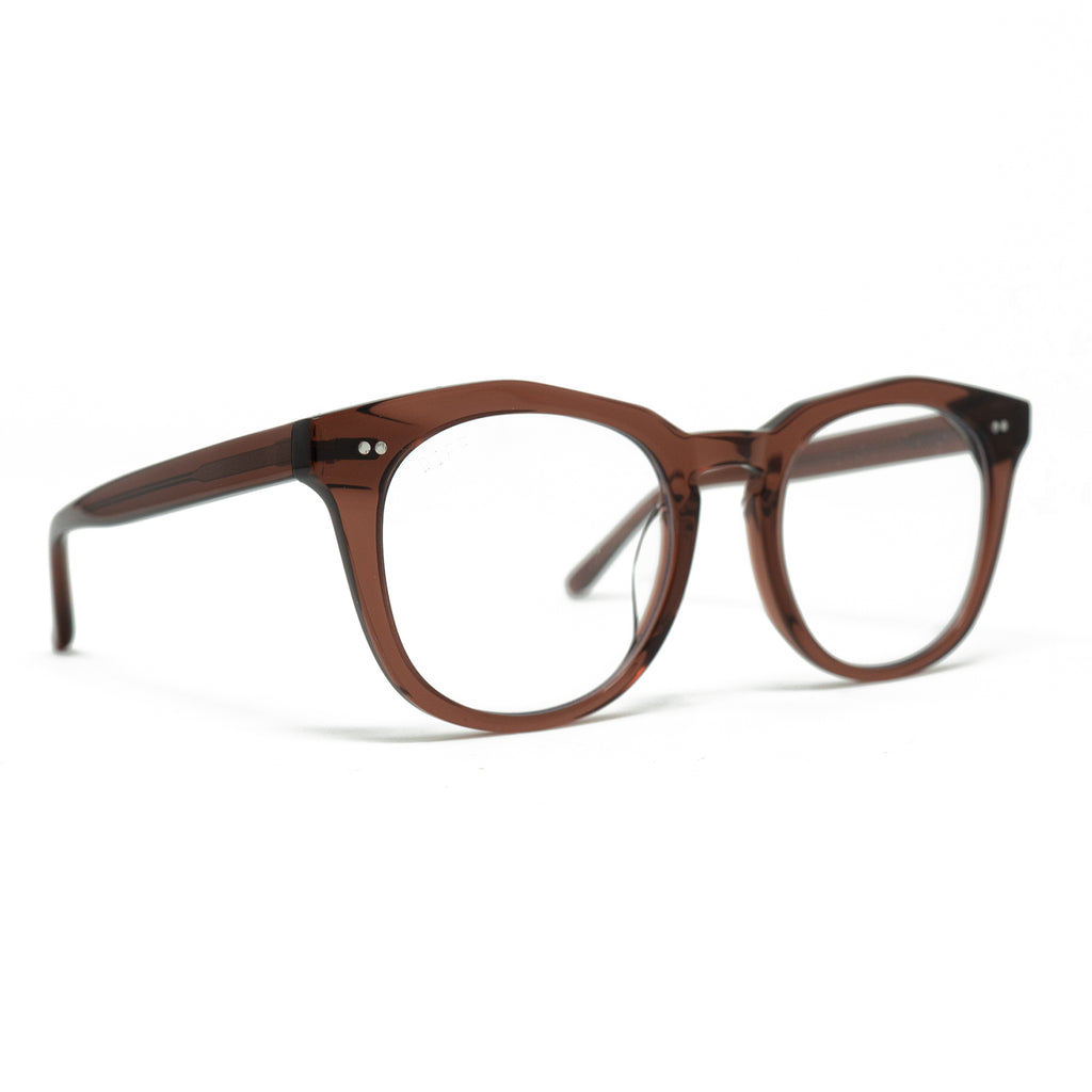 Weston Round Prescription Glasses Deep Amber Diff Eyewear 6602